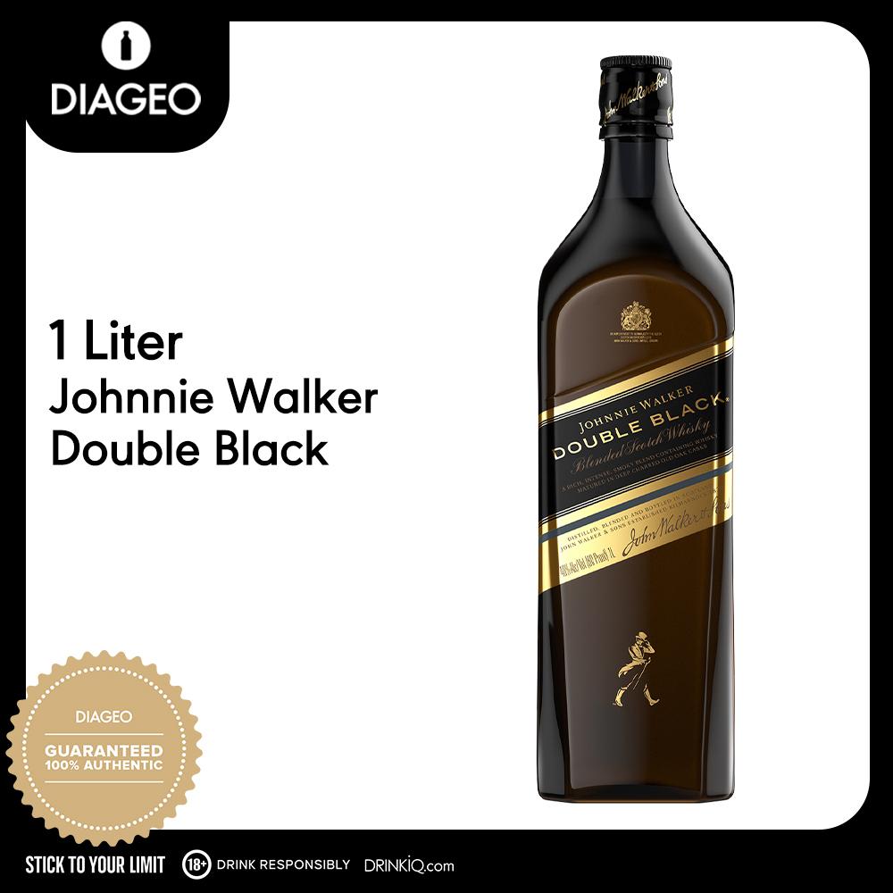 Johnnie Walker Double Black Label Blended Scotch Whisky 1L Shopee Philippines