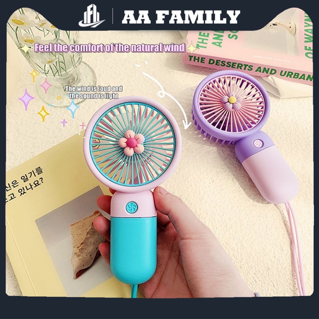 Mini Fan Rechargeable Mini Travel Outdoor Fan with powerbank for school ...