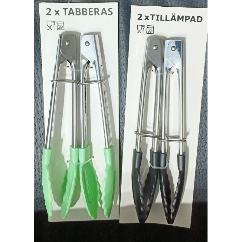 ikea TILLAMPAD / TABERRAS tongs(2pc set/server tong) Shopee Philippines