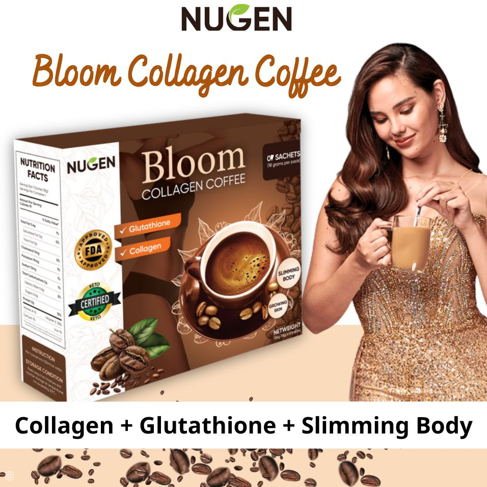 Bloom Collagen Coffee Nugen 100 Original , Coffee Collagen Organic
