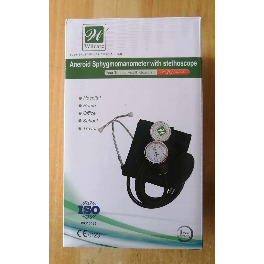 WILCARE Manual Aneroid Sphygmomanometer with Stethoscope Shopee