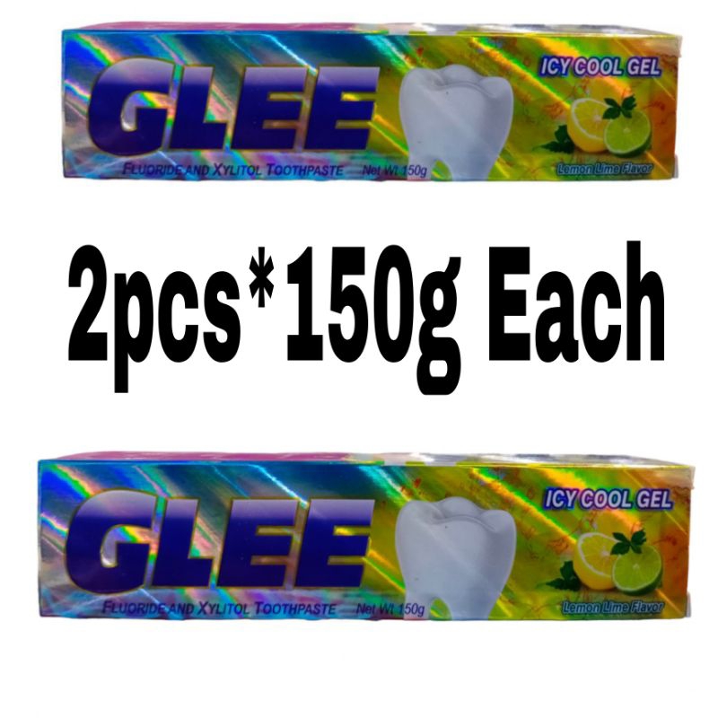 2pcs Glee Toothpaste With Green Tea & Cylitol Lemon Lime Flavor 150g ...