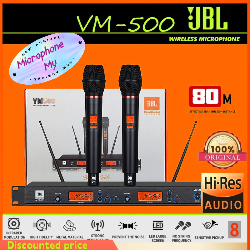 【READY STOCK】JBL VM500 original wireless microphone For karaoke For