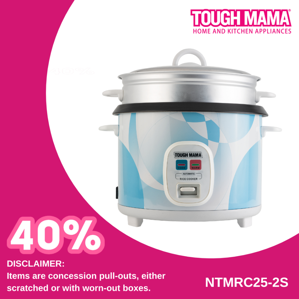 Tough Mama Rice Cooker NTMRC252S BLUE CLASS B1 2.5L Stainless Steel
