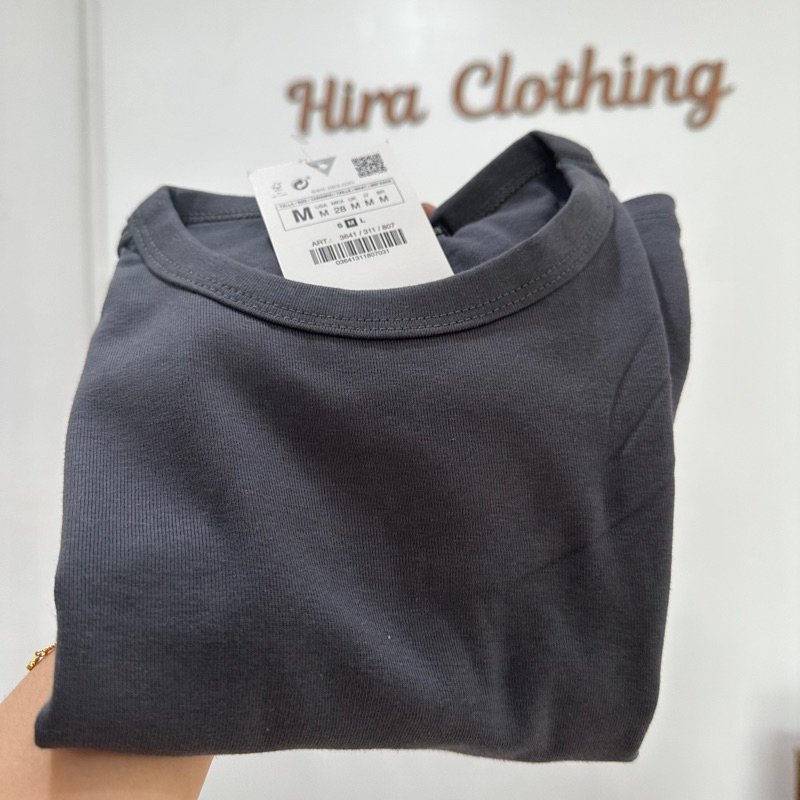 Hira• Basic Ribbed Croptop — Cotton Ribbed Top | Shopee Philippines