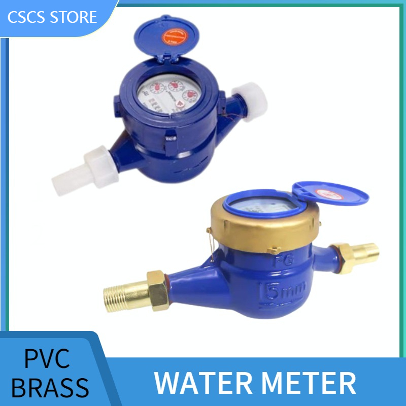 Water Meter Water Sub Meter 1/2 metal Brass Adaptor Wet Tapy Shopee
