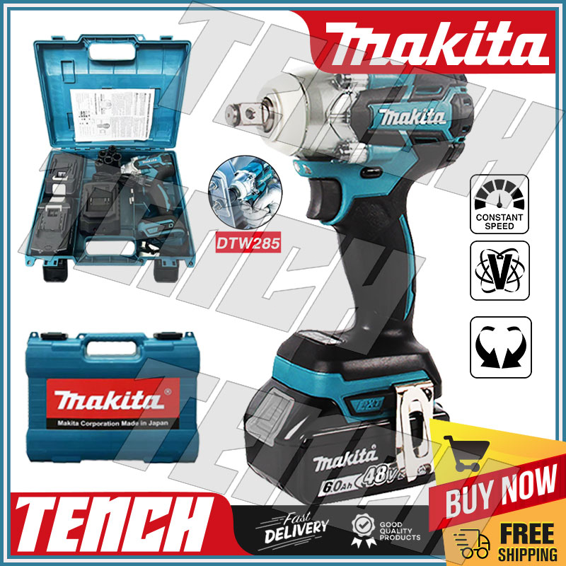 6.0Ah 48V Electric Impact Wrench Cordless Brushless Ratchet Driver With