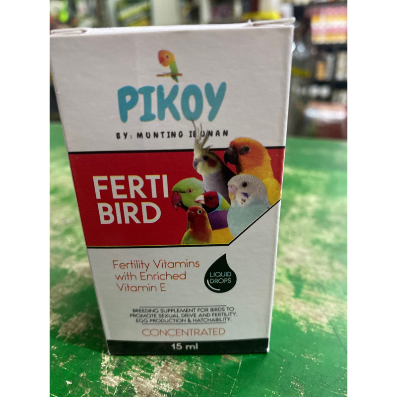 PIKOY FERTI BIRD (15ml) Liquid Fertility Vitamins Drops with Enriched