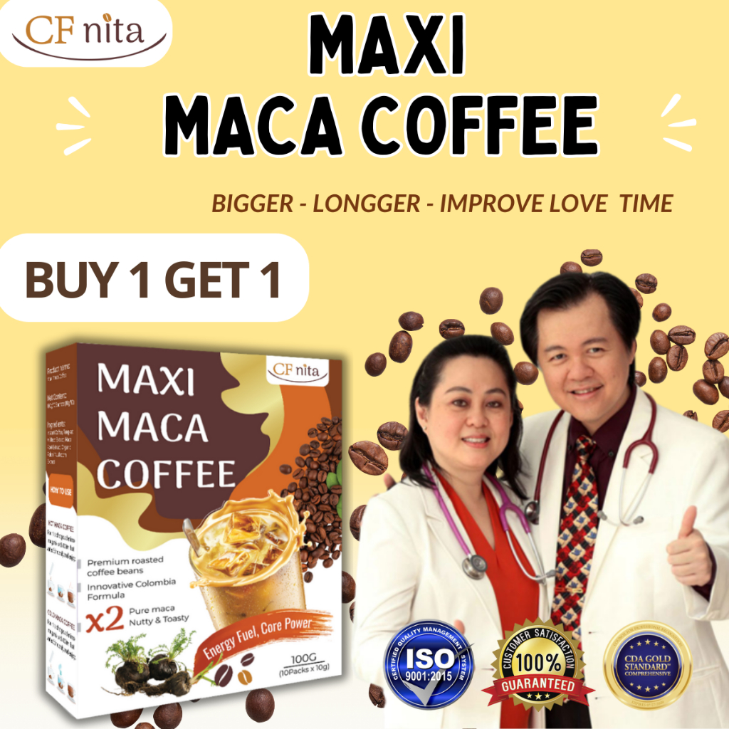 Maxi Maca Coffee Original For Men Bigger Longer Power Up King Vitality