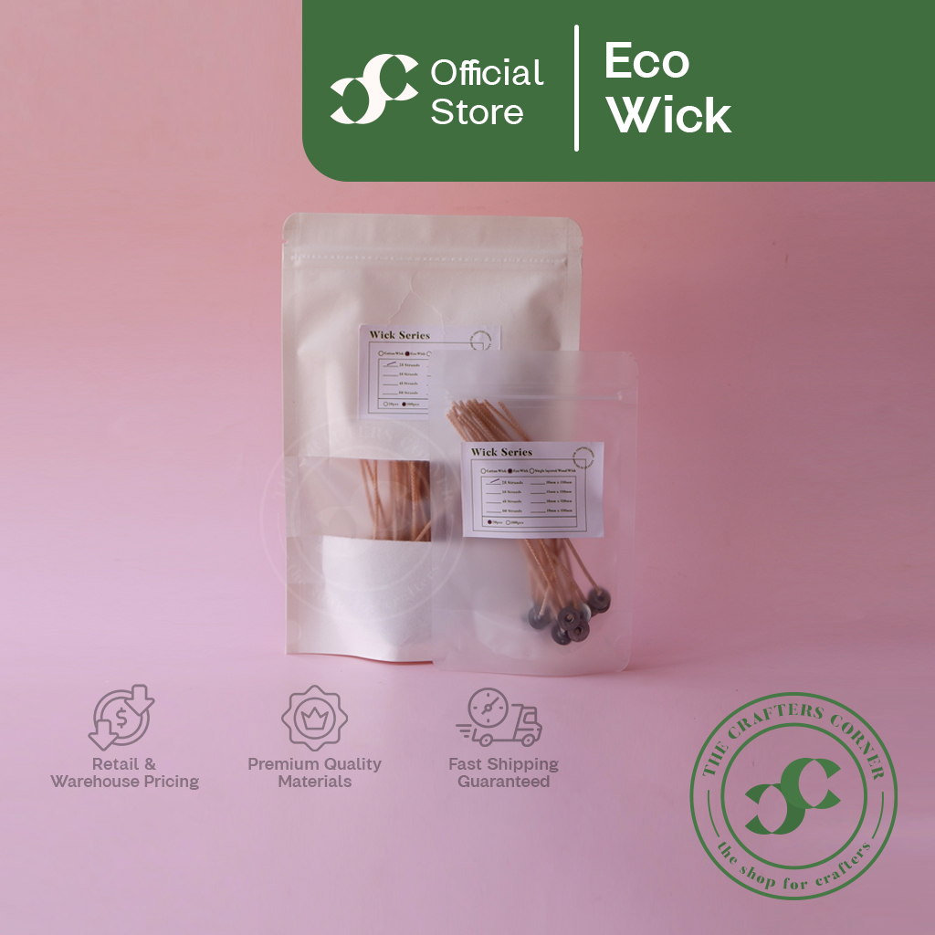 ECO WICK Pack of 20pieces for Candles (25,35,45,50 strands) | Shopee ...