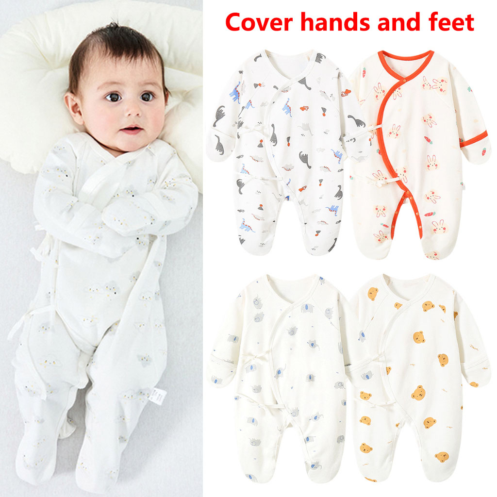 Newborn Baby Clothes Girls Boys Pajamas Sleepsuit Frogsuit Infant