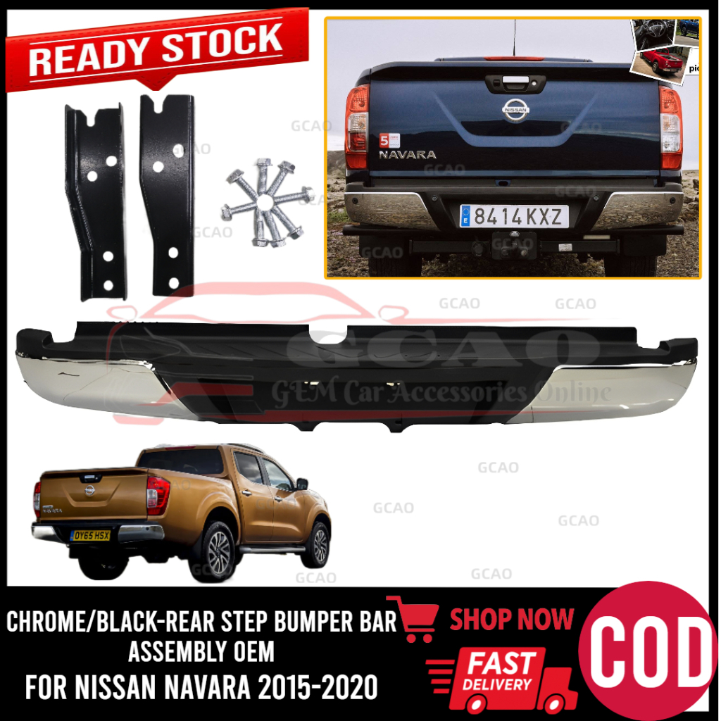 GCAO Nissan Navara 2015 2016 2017 2018 2019 2020 OEM Steel Rear Bumper ...