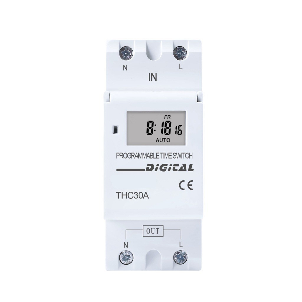 Din Rail Programmable Digital TIME SWITCH Relay Timer Control AC 220V ...