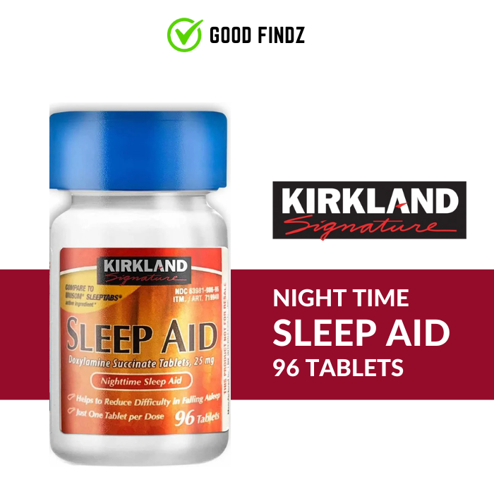 Kirkland Signature Sleep Aid 25mg 96 Tablets Shopee Philippines
