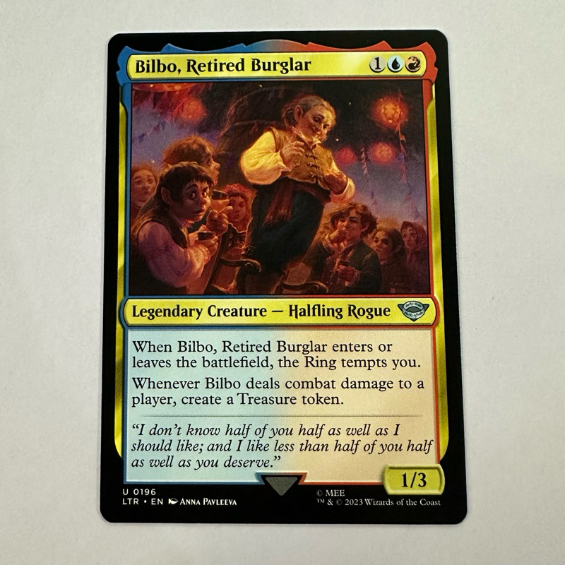 BILBO, RETIRED BURGLAR | LTR THE LORD OF THE RINGS | HALFLING | MULTICOLOR  | MTG MAGIC THE GATHERING | Shopee Philippines