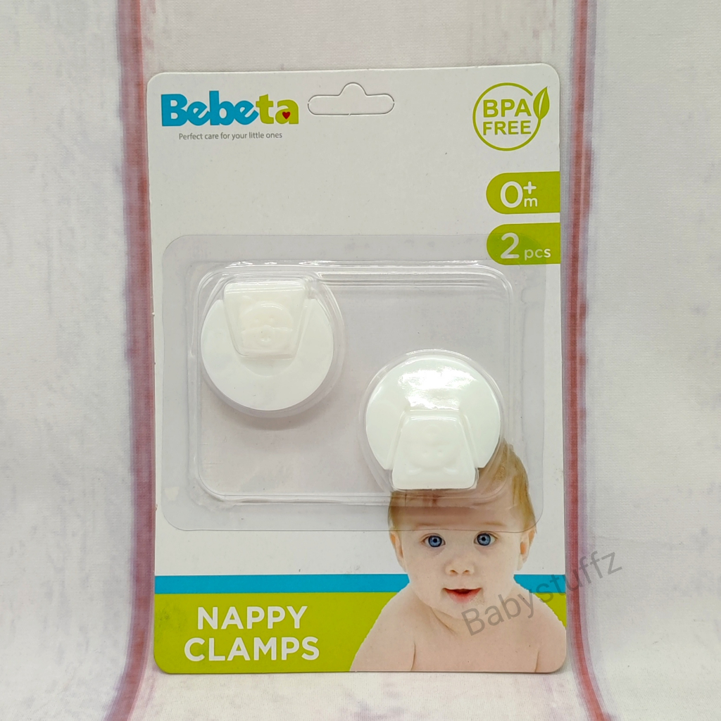 Bebeta Diaper Nappy Clamps White (Plastic) Shopee Philippines