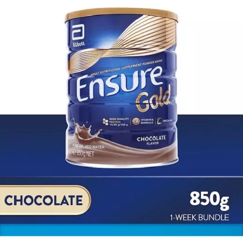 ENSURE GOLD CHOCOLATE / MILK / ALMOND FLAVOR 850G Shopee Philippines