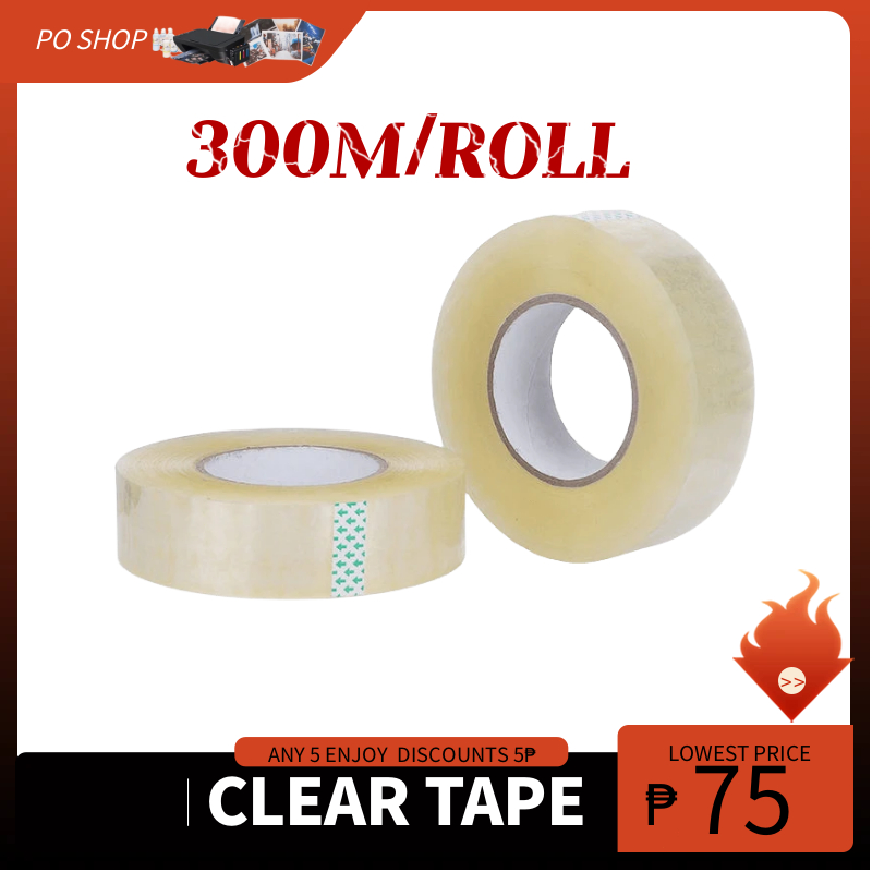300m Packaging tape clear(BOPP) 2inch(48mm) for sealing carton or ...
