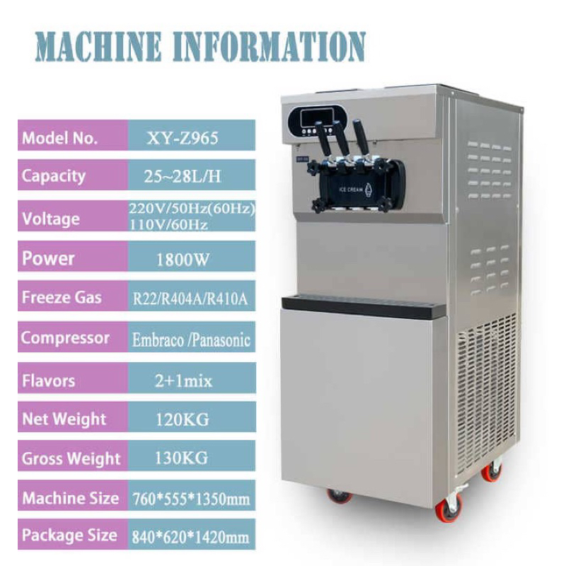 BRANDNEW, 3 NOZZLESS ,SOFT ICE CREAM MACHINE ( COMMERCIAL HEAVY DUTY