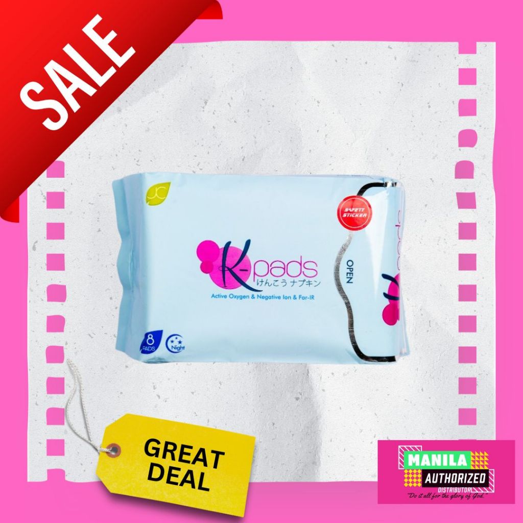 Authentic KPads Negative Ion Napkin Night Pads Shopee Philippines
