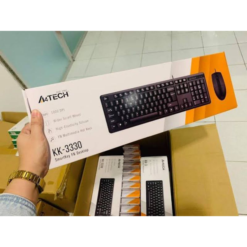 A4TECH KK-3330 KEYBOARD AND MOUSE USB Combo | Shopee Philippines
