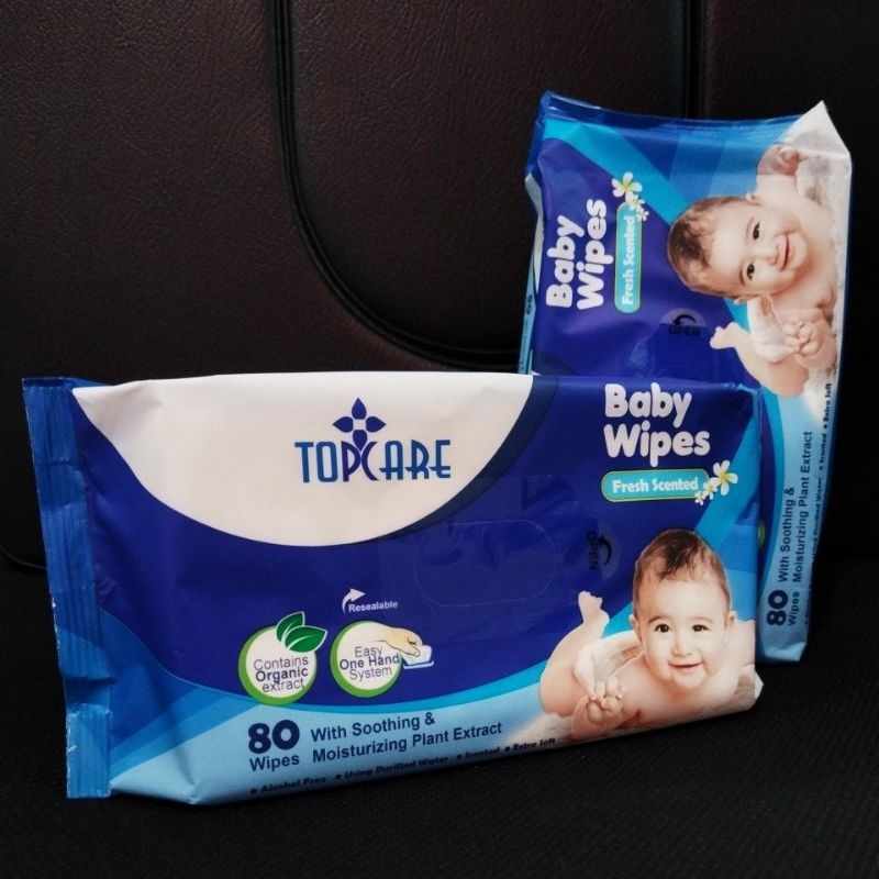 TOPCARE Baby Wipes 80 wipes (Fresh Scented) Shopee Philippines