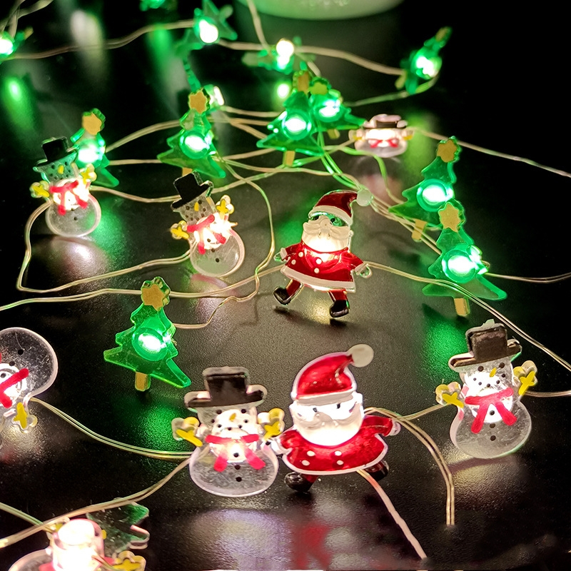 Santa Claus String Lights Party Needs Snowflake Star Fairy Lights ...