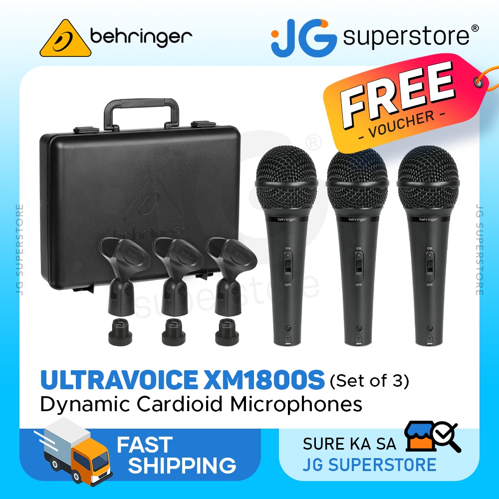 Behringer Ultravoice XM1800S (Set of 3) Dynamic Cardioid Vocal