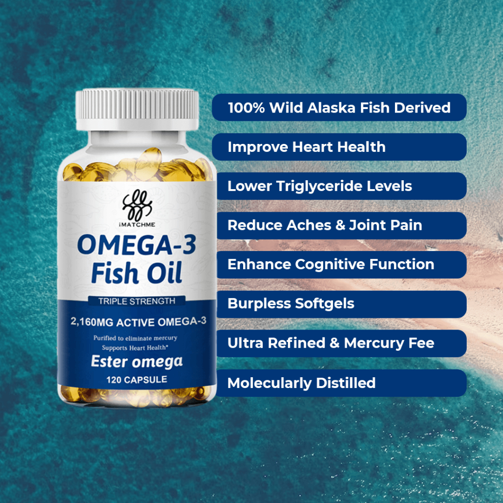 Omega3 Fish Oil Capsule iMATCHME Are Rich In DHA EPA Strengthen Brain