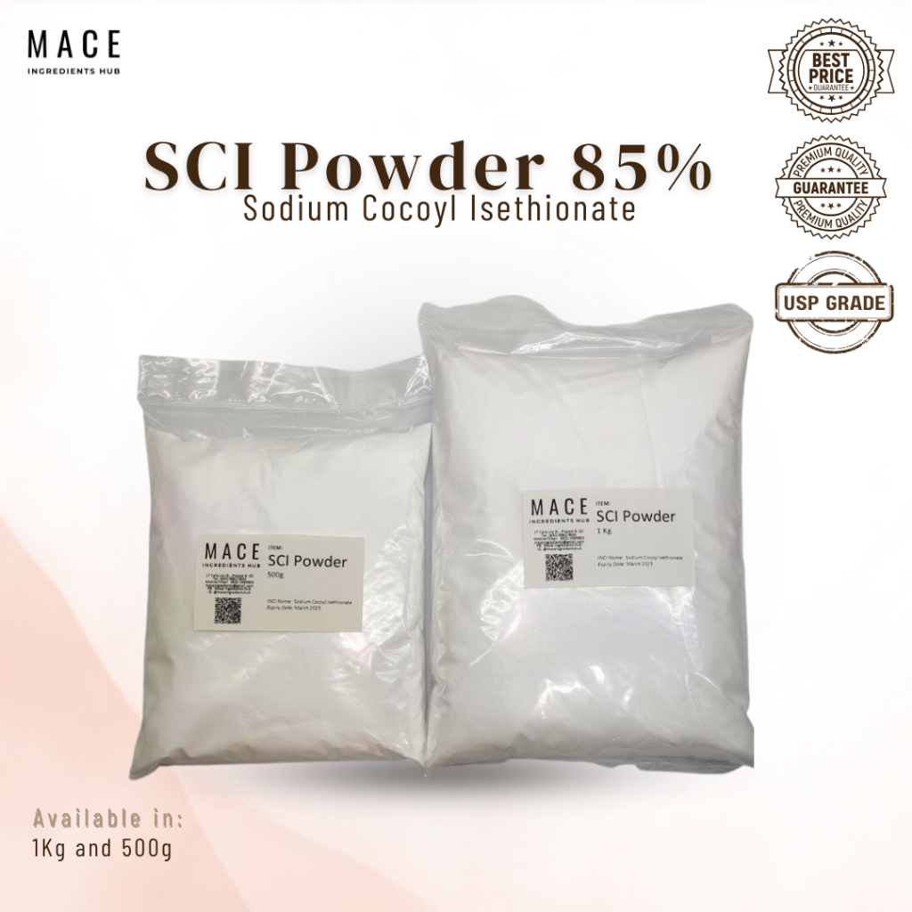 Sodium Cocoyl Isethionate, SCI Powder 85% available in 500g and 1Kg ...