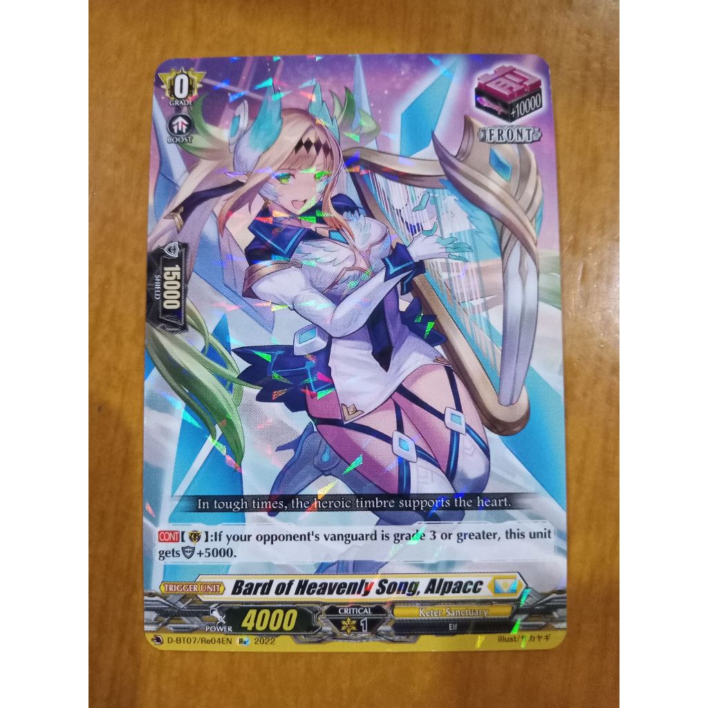 CFV Bard of Heavenly Song, Alpacc R Re R+ D-SS12 Cardfight Vanguard ENG ...