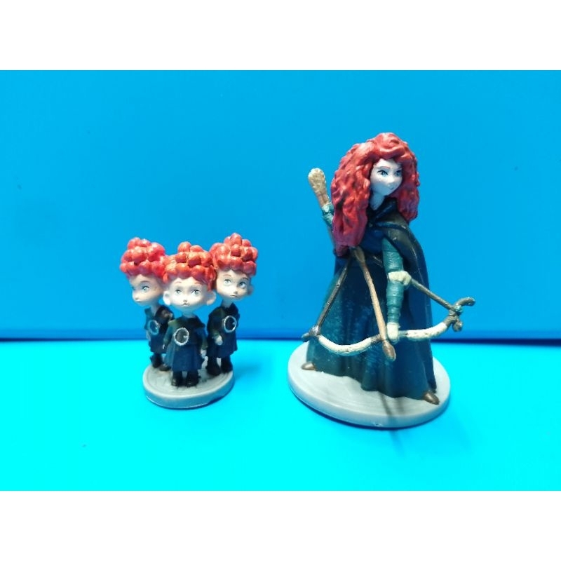 Disney Pixar Brave Merida, Queen Elinor And Triplets PVC Action Figure ...