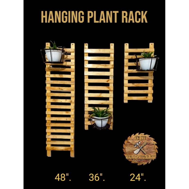 Plant Rack (wood hanging plant rack) 3 sizes Shopee Philippines