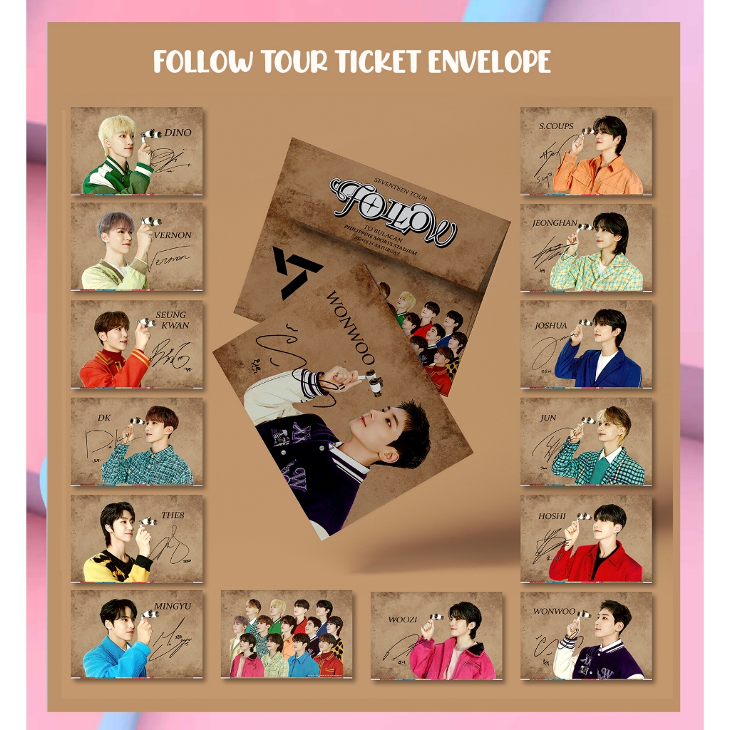 Seventeen Follow Tour to Bulacan Ticket Envelope/Holder (230 gsm