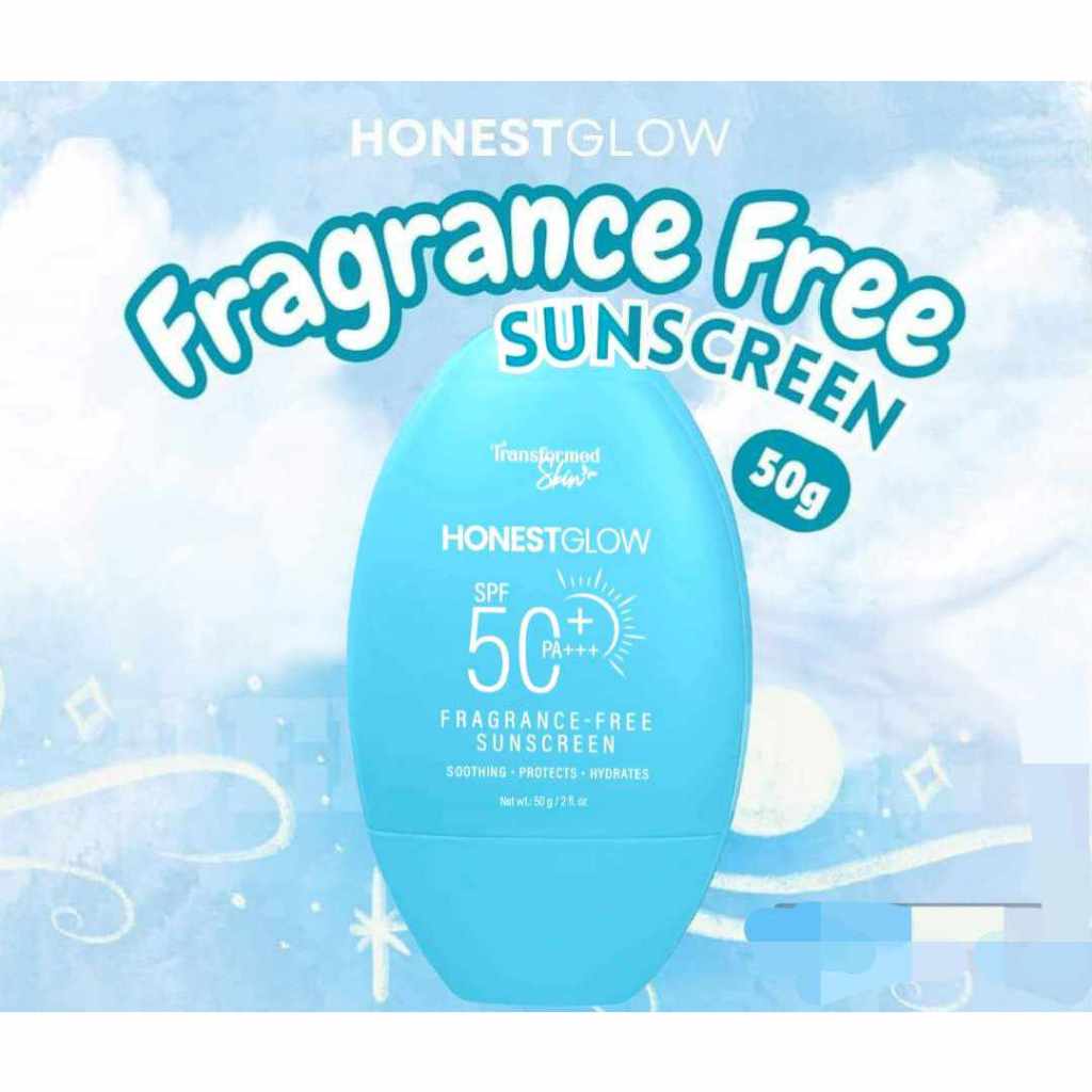 Honest Glow Fragrance Free Sunscreen 50g SPF50+ Soothes, Protects and ...