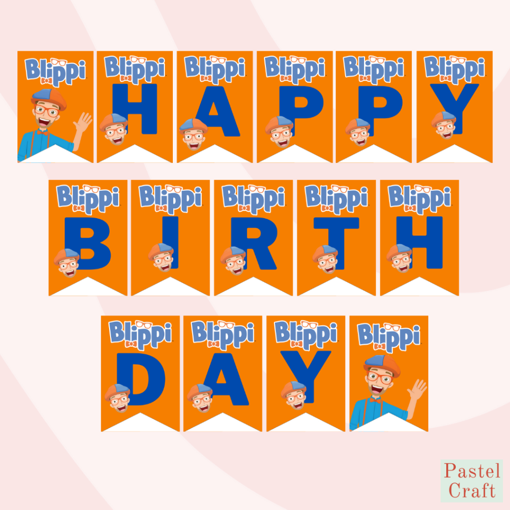 Blippi Customized Banner (Message us before you order. Price is per ...