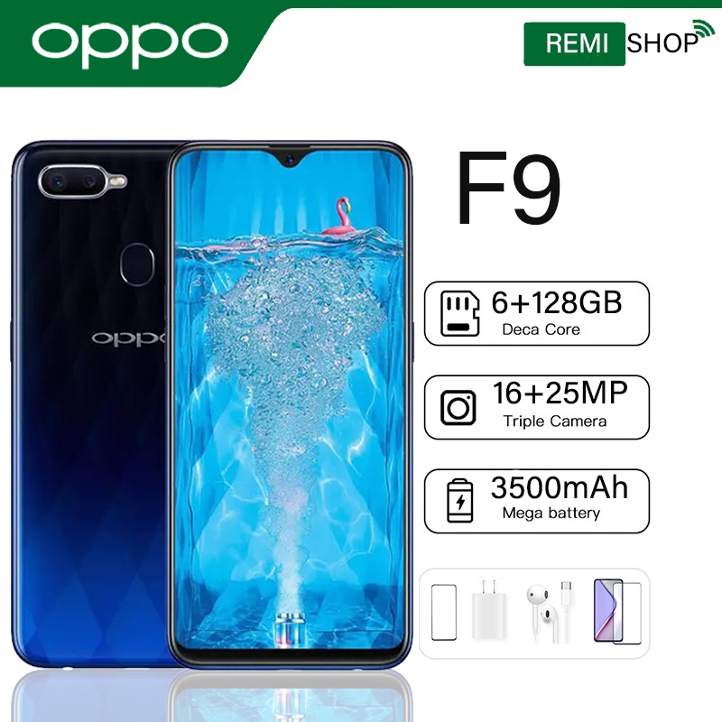 Original Oppo F9 Cellphone 8gb Ram 256gb Rom Smartphone 63inch Full Hd Screen Android Phone 8373