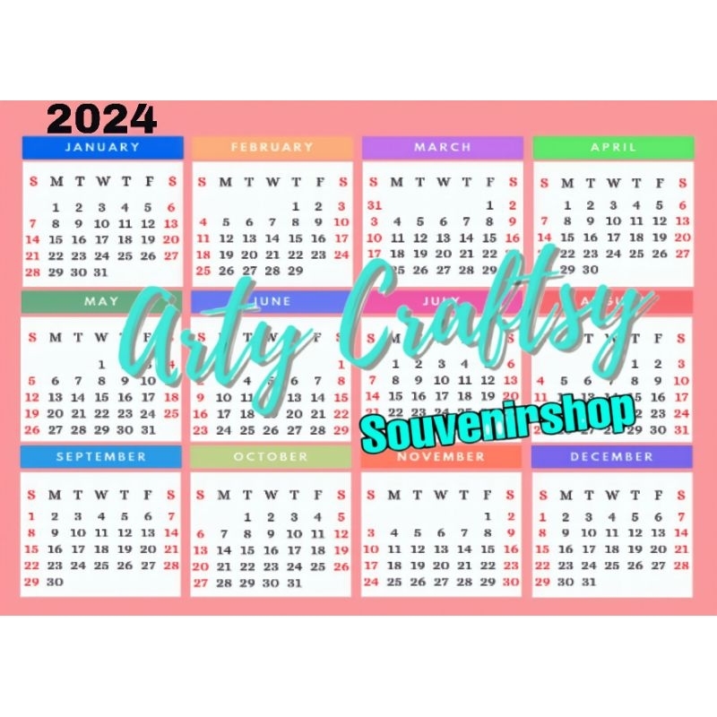 Calendar 2024 and 2025 Giveaways for any occasion , Bigger