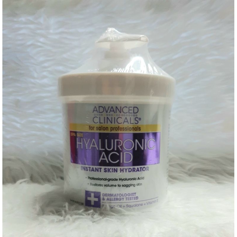 Advanced Clinicals, Hyaluronic Acid, Instant Skin Hydrator, 16 oz (454 g) Shopee Philippines