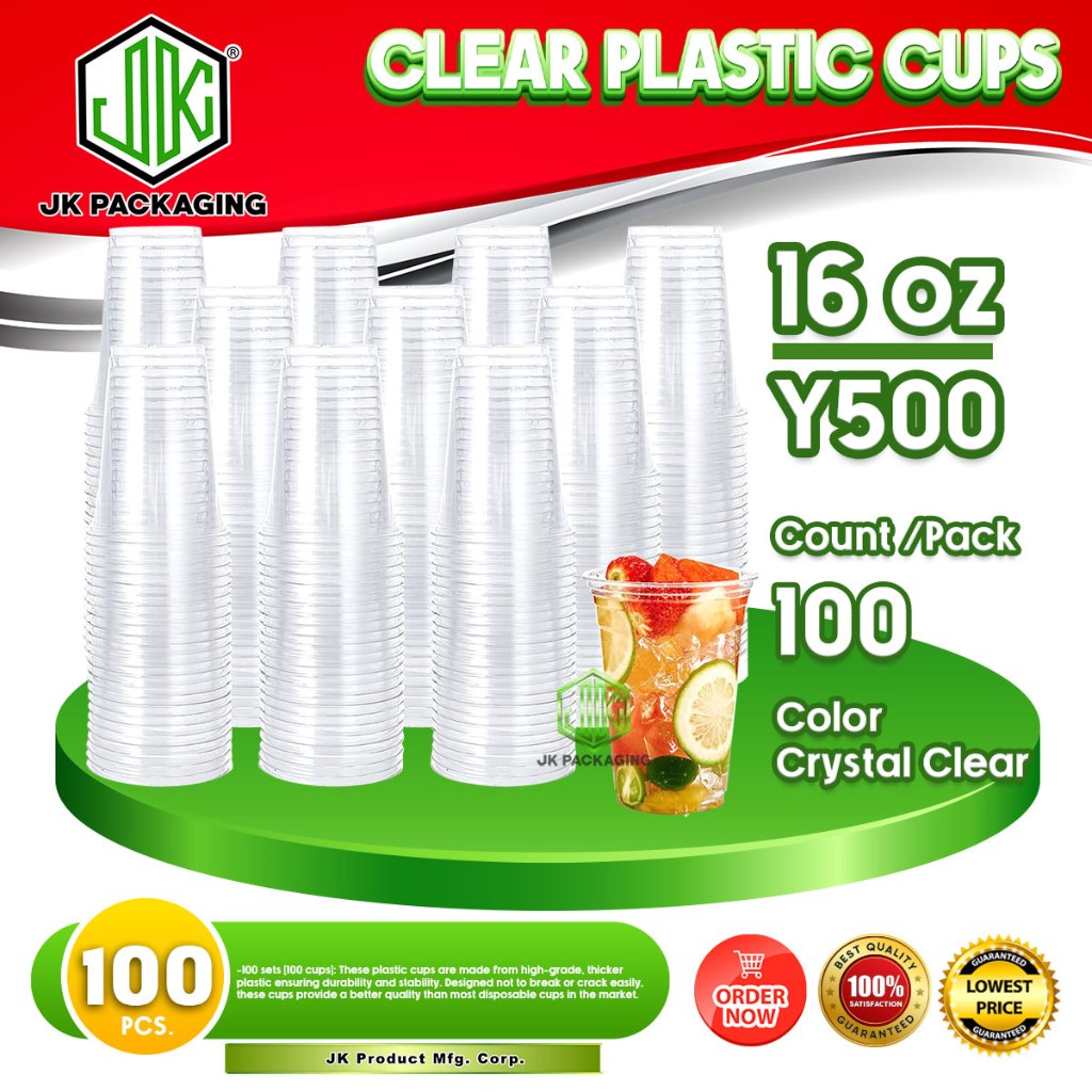 50 100 Pcs Plastic Pp Y Cup Cups Only 8oz 12oz 16oz 22oz 95mm For Milktea Plastic Cups 6276