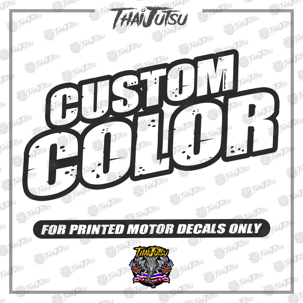 CUSTOM COLOR FOR PRINTED MOTOR DECALS ( CHANGE COLOR ...