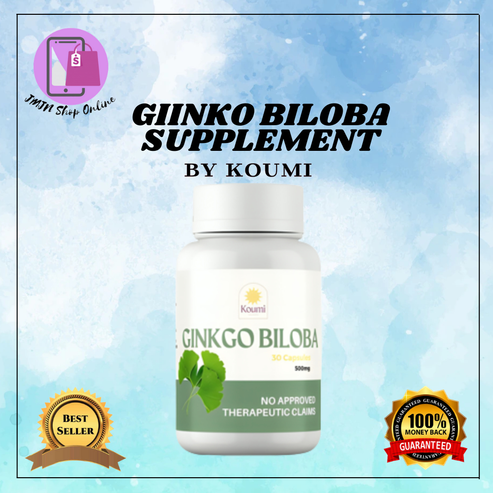 Koumi Ginkgo Biloba Capsule Supplement 100 Organic All Natural Anti