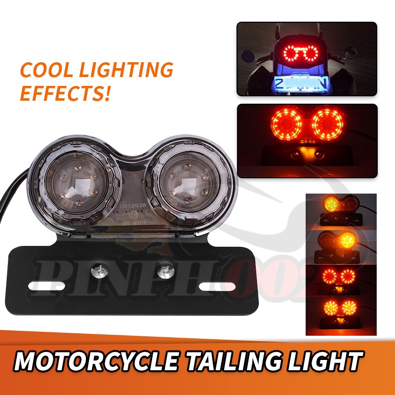 Motorcycle Universal Double Tail Turn Signal Light/LED Tail Light Turn