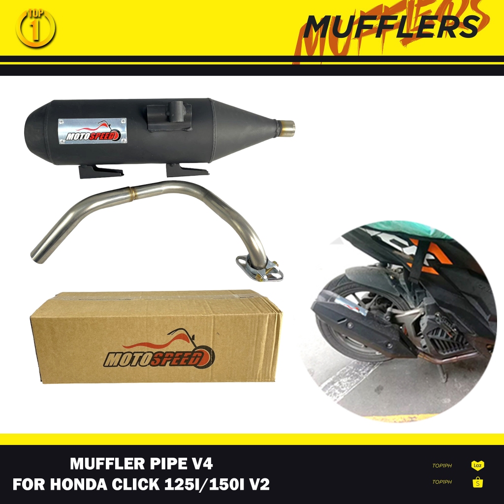 Top1 Honda Click V2 125i 150i MotoSpeed Muffler Pipe Full Exhaust ...
