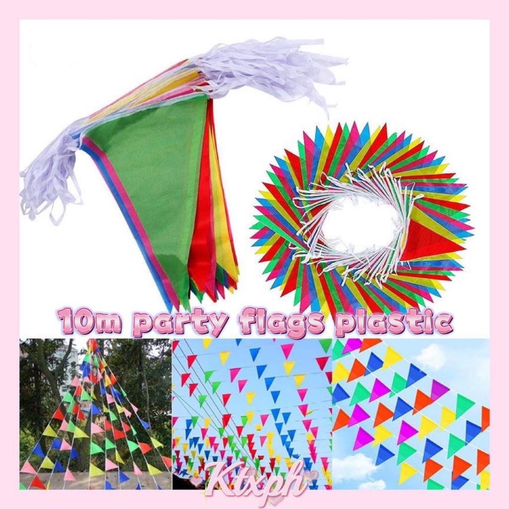 10meters party Flags plastic waterproof Multicolored party needs ...