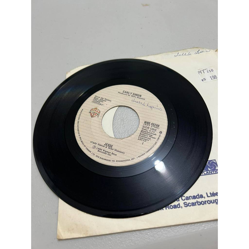 45rpm Carly Simon Jesse / Stardust jukebox 7'' record | Shopee Philippines