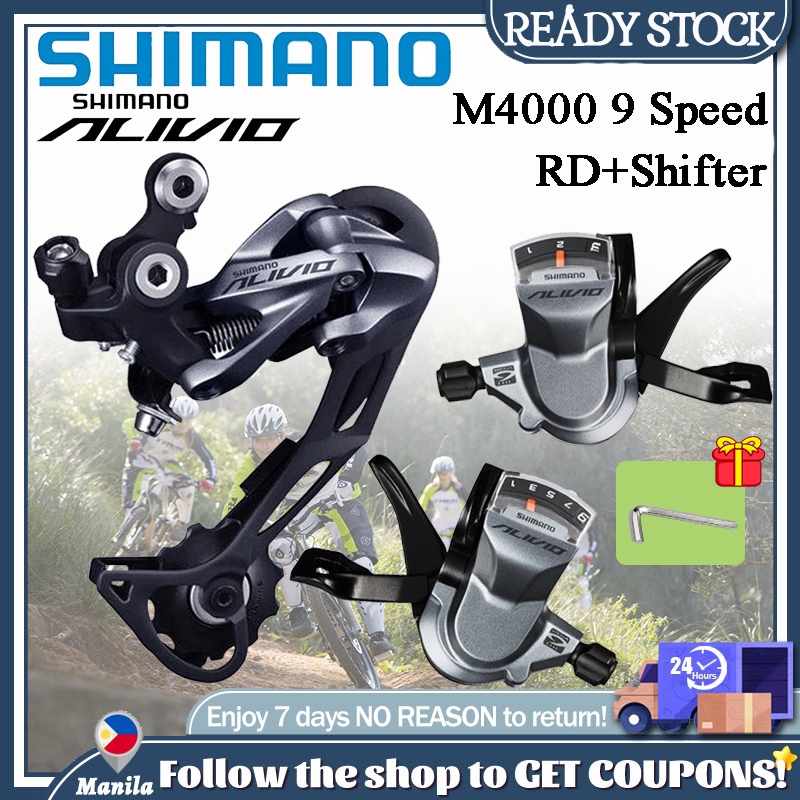 Shimano alivio m4000 9 speed rd shifter groupset 9speed mtb bike rear derailleur bicycle parts Shopee Philippines