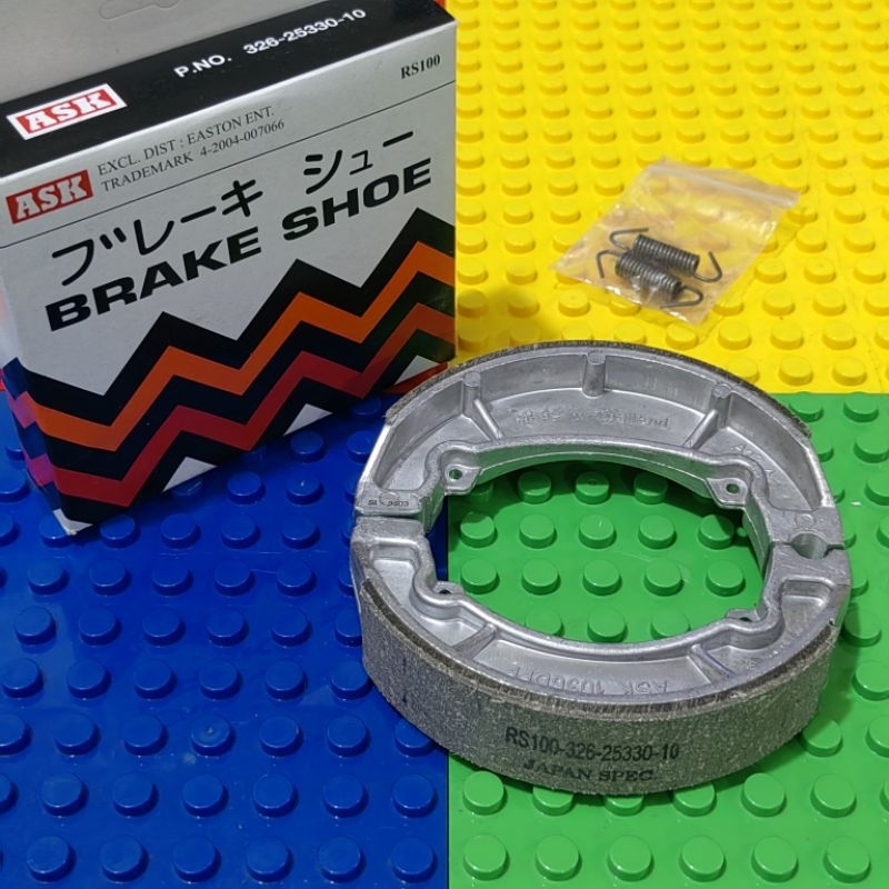 ASK BRAKE SHOE FOR RS100, STX125, YL2GF (JAPAN SPEC) MADE IN THAILAND