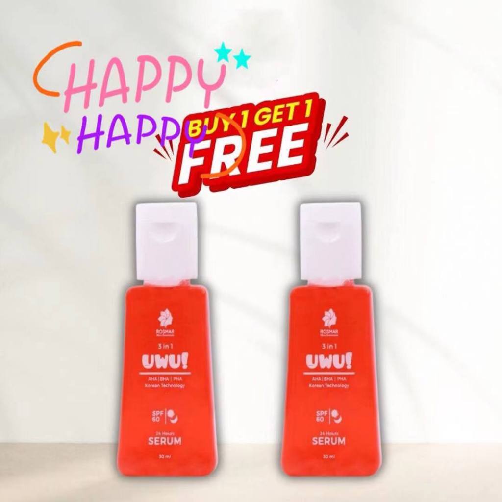 BUY ONE TAKE ONE New Rosmar UWU 3 in 1 AHA BHA PHA Serum with SPF 60 ...