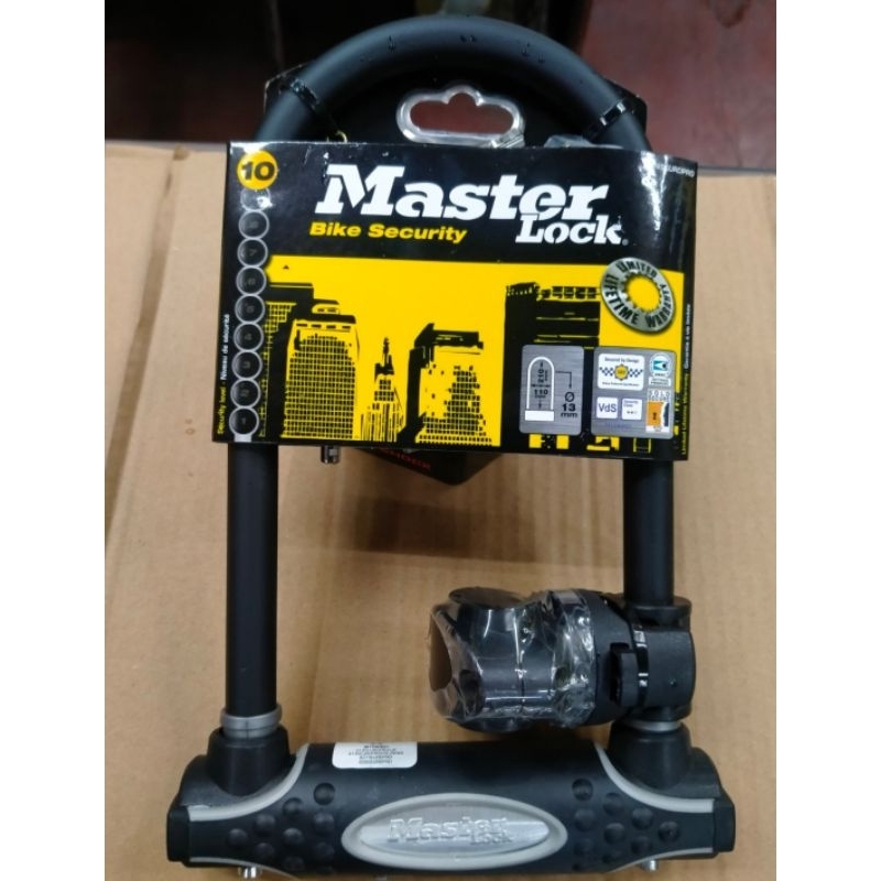 Master Lock Level 10 U-Bar Bike Lock 8195-DPRO | Shopee Philippines